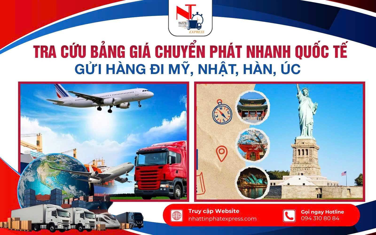 Tra Cứu Bảng Giá Chuyển Phát Nhanh Quốc Tế – Gửi Hàng Đi Mỹ, Nhật, Hàn, Úc
