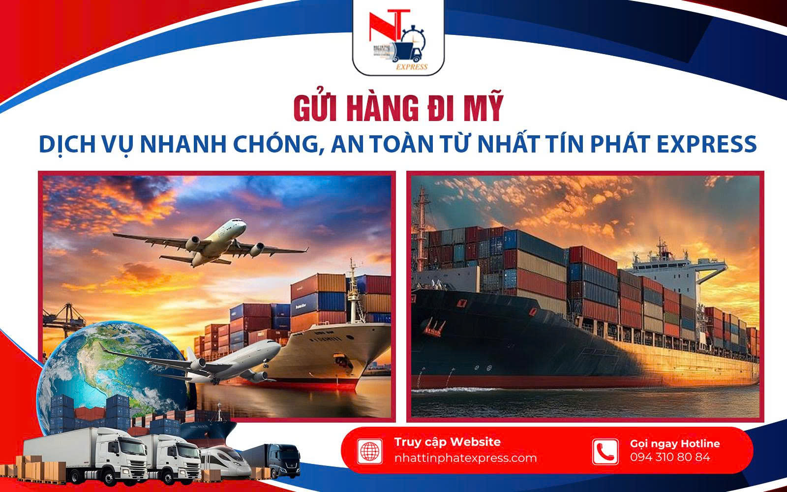 Gửi Hàng Đi Mỹ – Dịch Vụ Nhanh Chóng, An Toàn Từ Nhất Tín Phát Express
