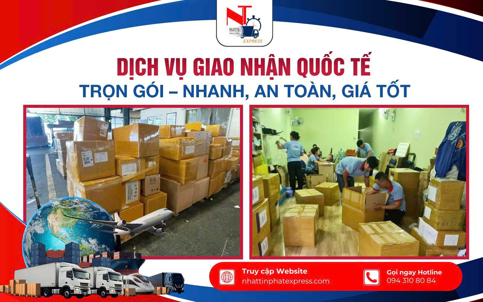 Dịch Vụ Giao Nhận Quốc Tế Trọn Gói – Nhanh, An Toàn, Giá Tốt